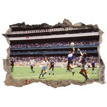 Vinilos y pegatinas 3d fútbol maradona la mano de dios
